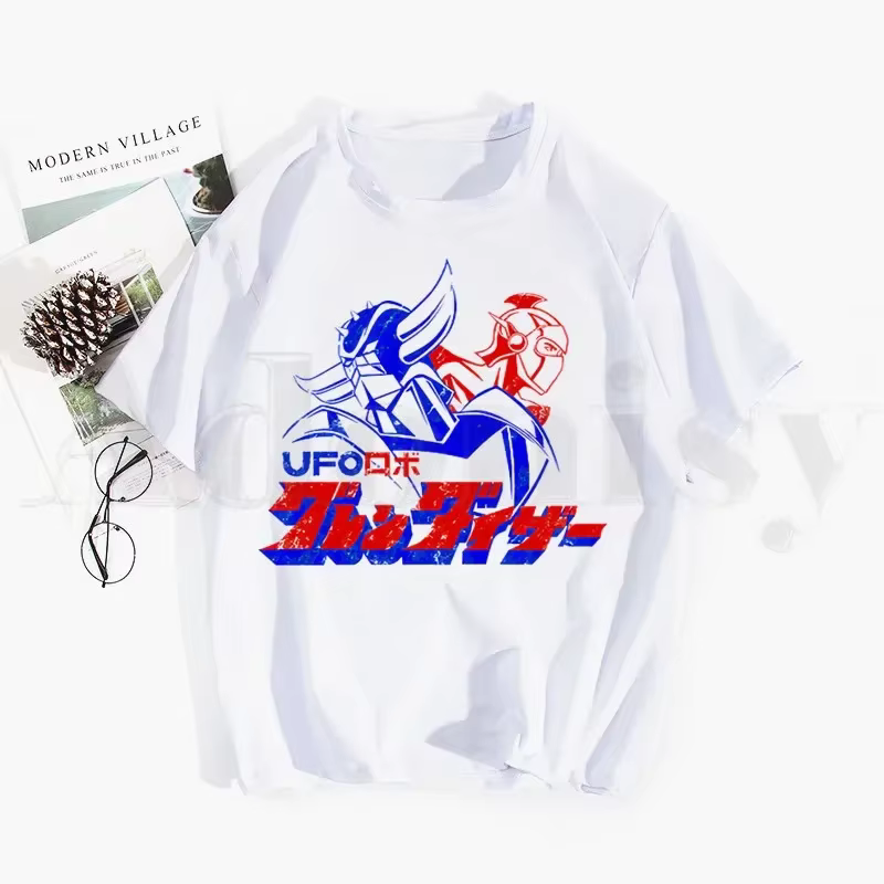Grandizer japon Robot Anime Goldorak Goldrake t-shirt Hip Hop fille haut imprimé T-Shirts Harajuku