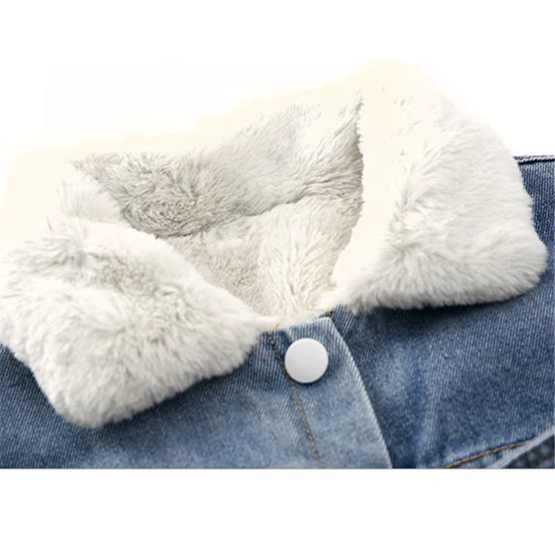 2025 enfants automne hiver Denim gilet pour fille isolé sans manches veste d'extérieur 4-13 ans