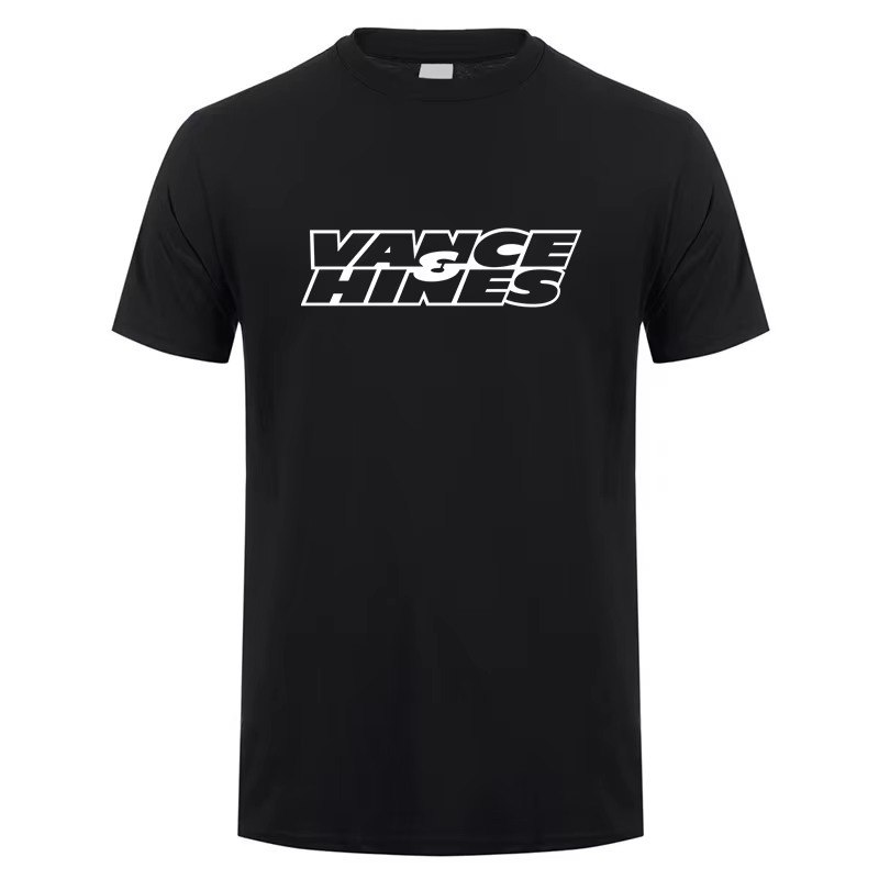 Vance et Hines T Shirt d'été Hommes Coton à manches courtes