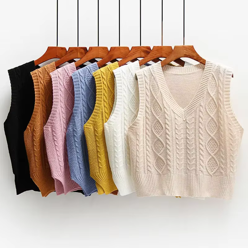 Pull en cachemire à col en V pour femme