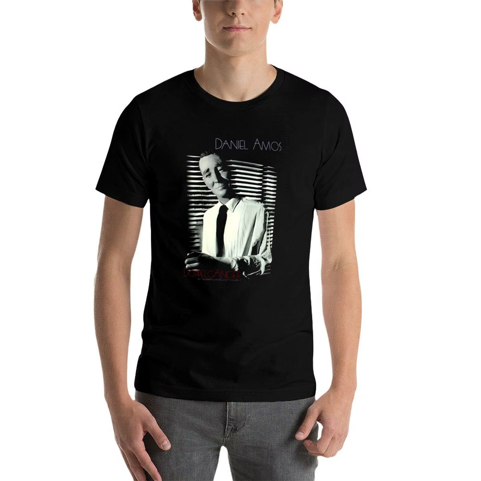 Daniel Amos - DA - T-shirt Doppelganger décontracté, style streetwear basique
