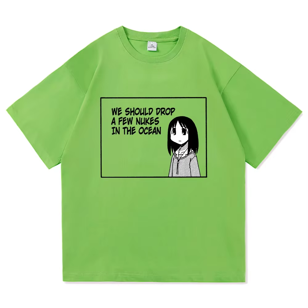 Azumanga Daioh t-shirt mode hommes/femmes Harajuku mignon Anime fille citation