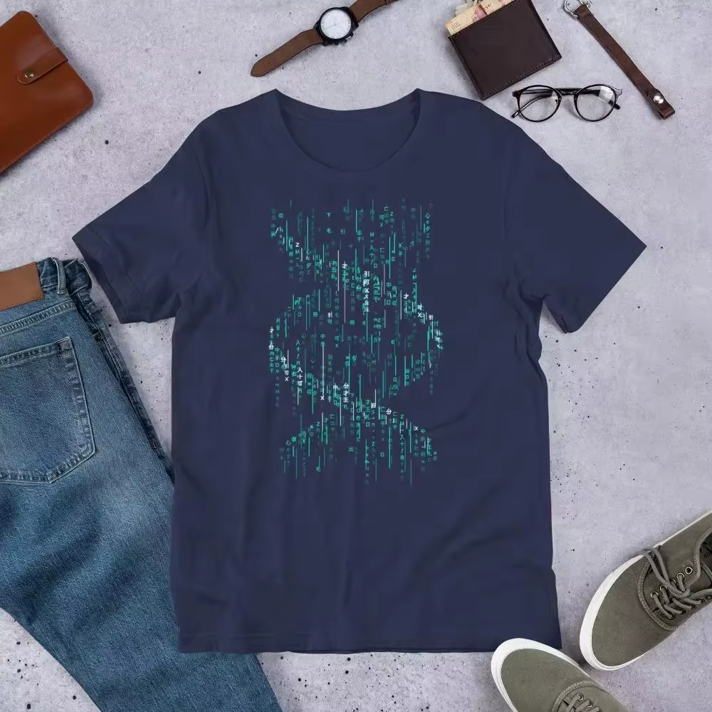 T-shirt Matrix à code binaire