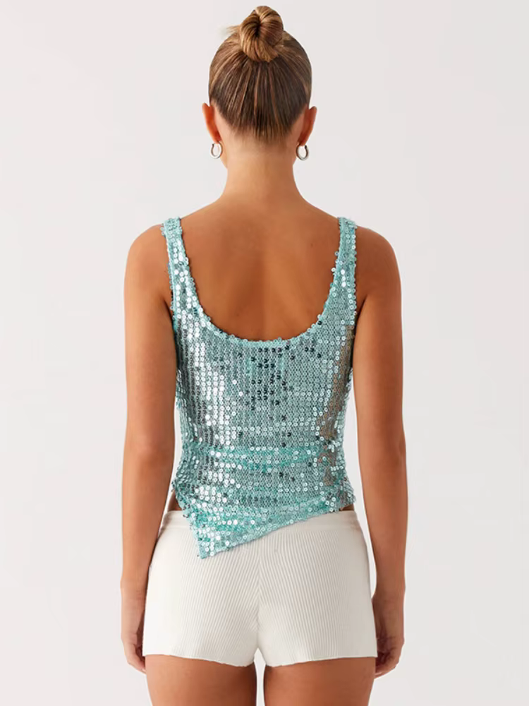 Débardeur à paillettes pour femmes