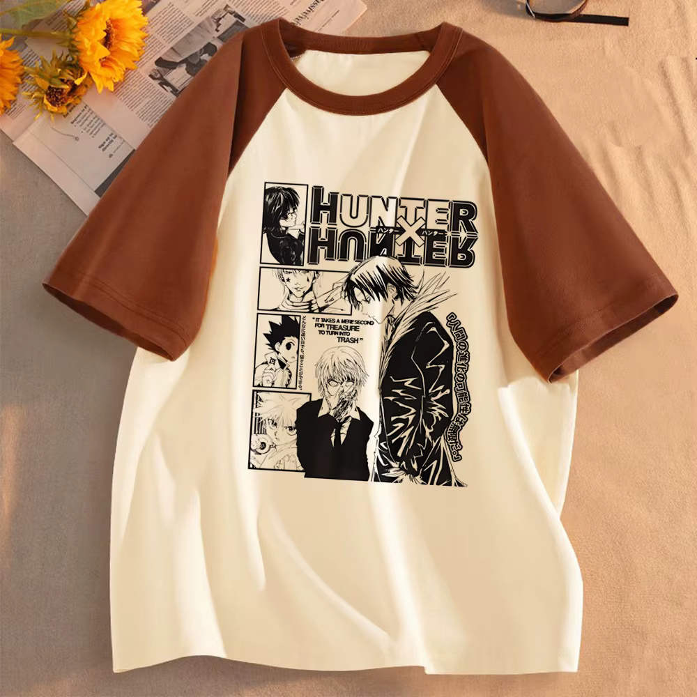 Hunter x Hunter chemise fille kawaii université numérique harajuku femmes années 2000 t-shirt respirant numérique harajuku Y2k hip hop femmes