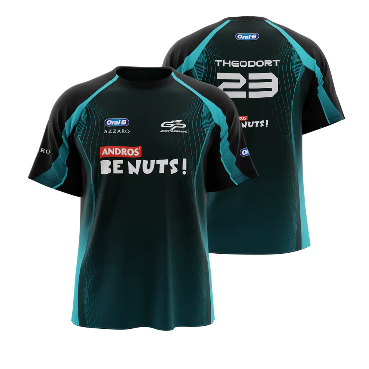 Été impression 3D GP3 EXPLORER Fans uniformes de l'équipe hommes femmes respirant été course col rond manches courtes décontracté T-shirts hauts