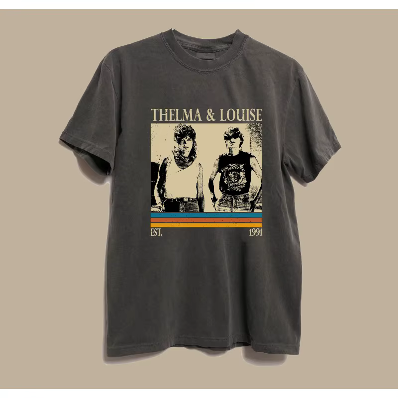 Thelma & Louise film imprimé T-shirt femme mode tendance haut printemps/été pur coton unisexe