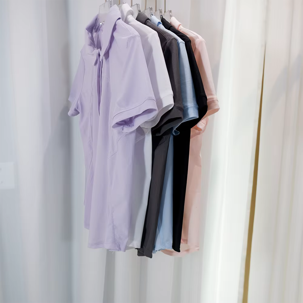 Nouveau Polo Femme Été Tennis Respirant Coupe Slim Séchage Rapide Col Sportif T-shirt Fitness Décontracté Manches Courtes