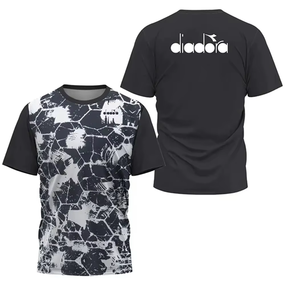 T-shirt à col rond et manches courtes Diadora