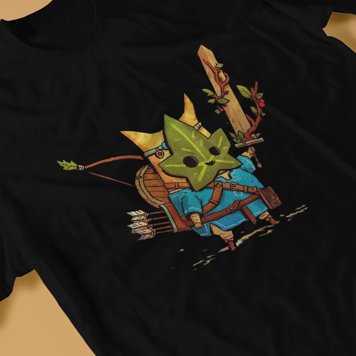 Z-helpda-T-shirt à col rond en pur coton pour hommes