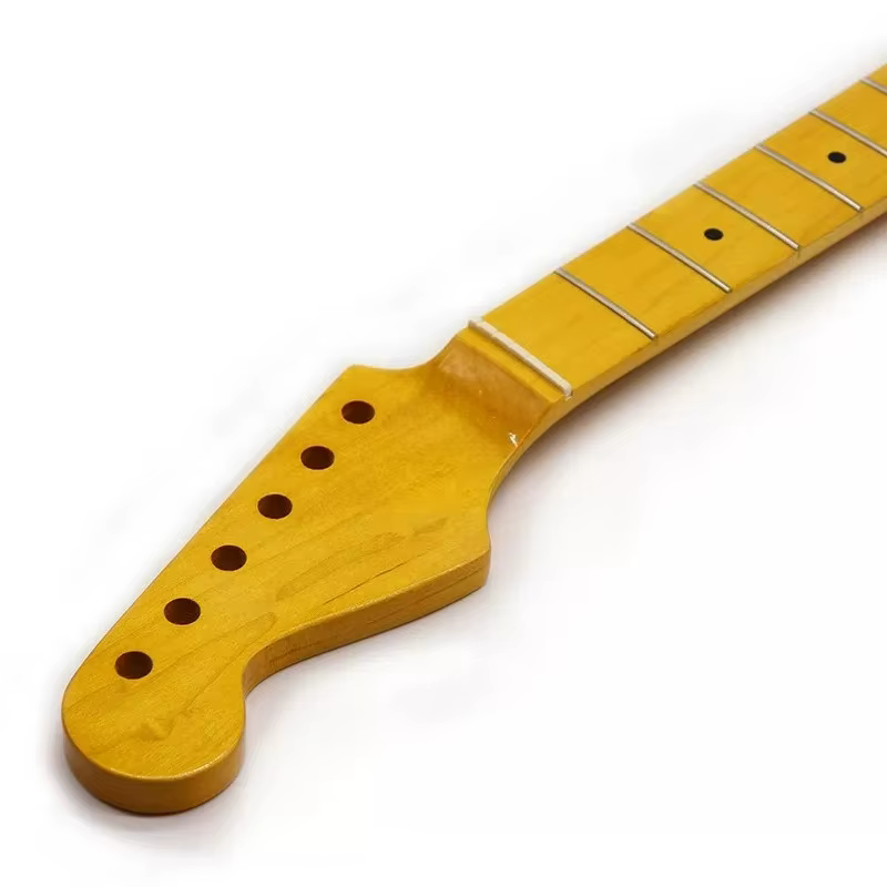 Manche de guitare électrique ST 6 cordes pour gaucher, 21/22 frettes, manche de guitare ST inversé en érable léger