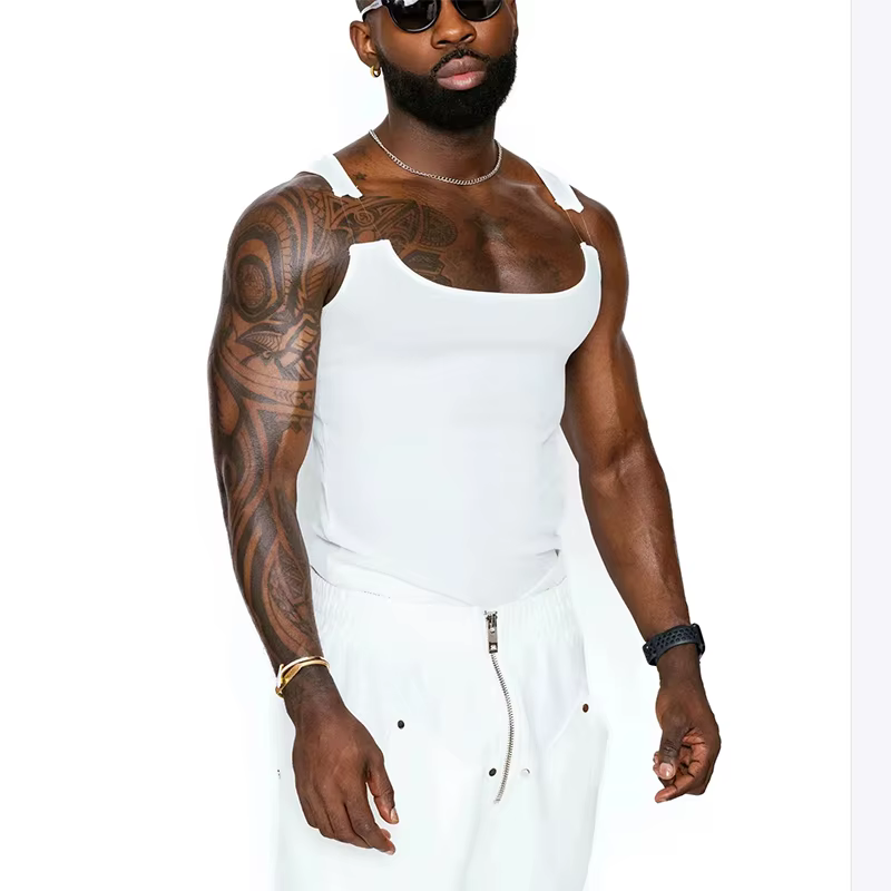 Camisole à col carré pour hommes