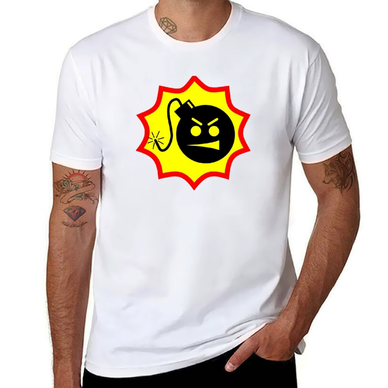 Sérieux Sam logo T-Shirt t-shirts pour homme coton doux