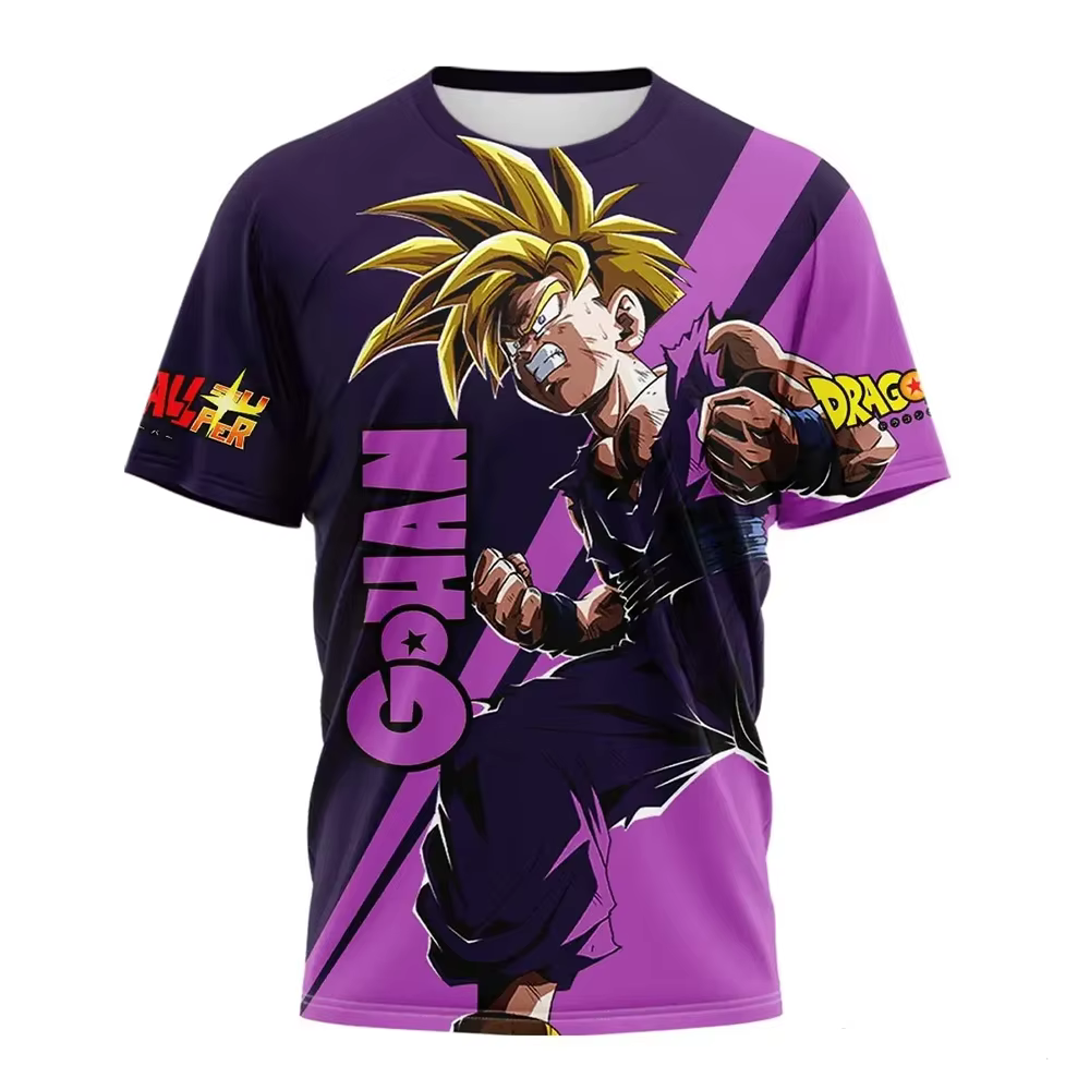 T-shirt imprimé 3D Dragon Ball Z Kid Goku Chibi
