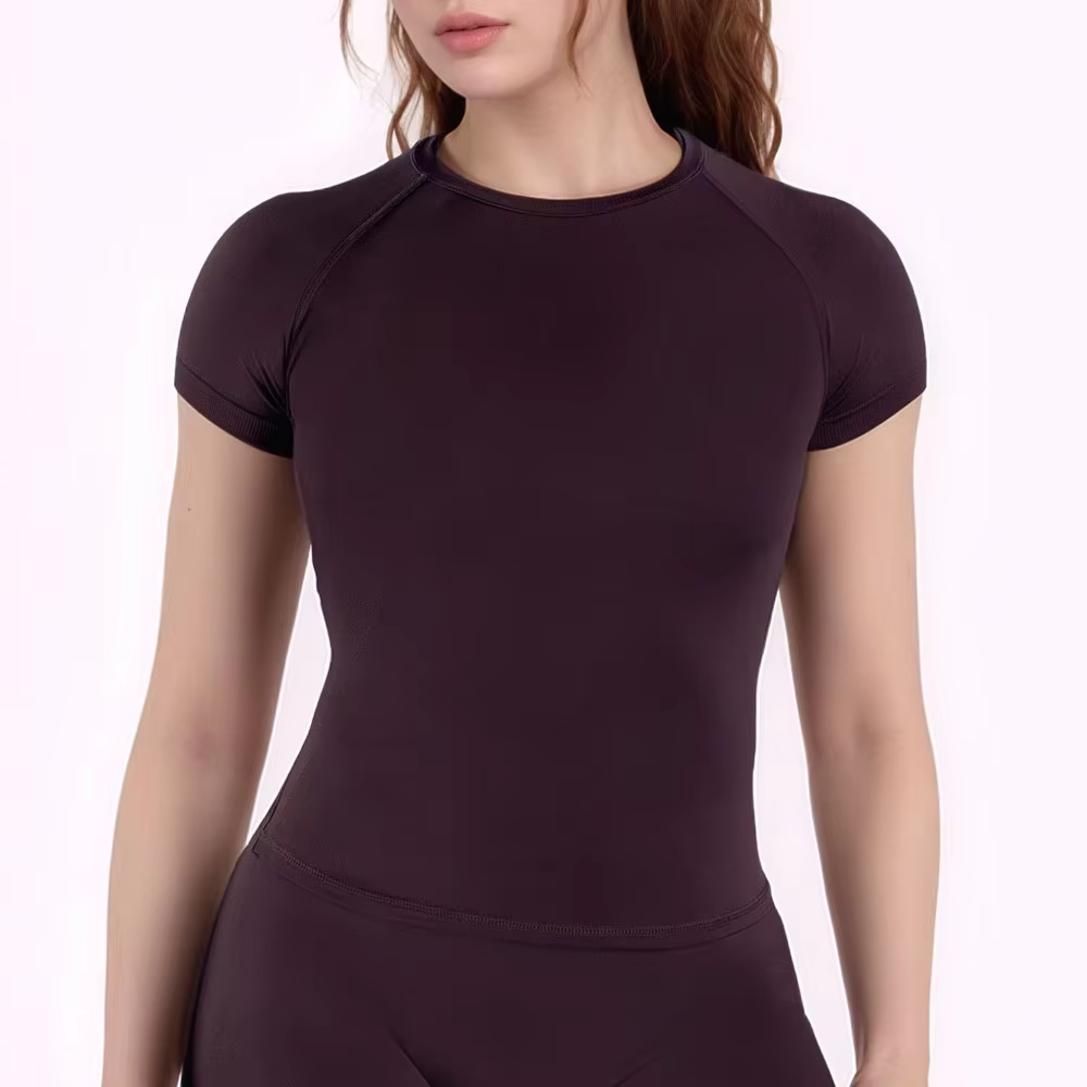 NCLAGEN chemise de Sport femmes Fitness Impact haut à manches courtes gymnastique entraînement Yoga Blouse séchage