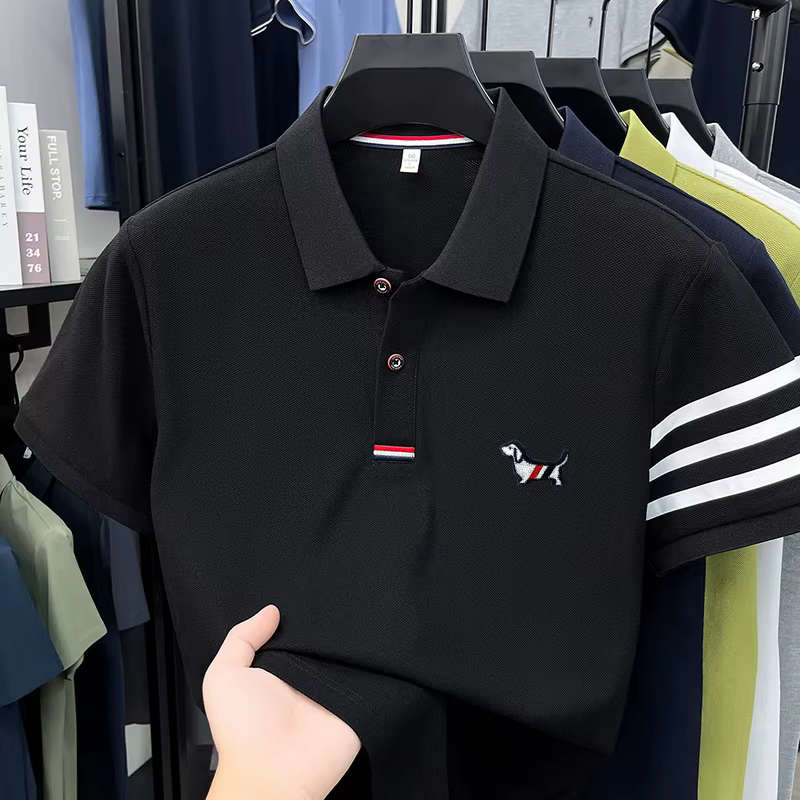 Polo de luxe pour homme à manches courtes de haute qualité