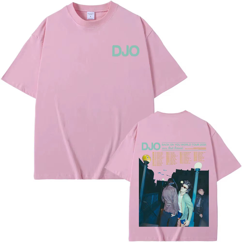 Djo retour sur vous Tour du monde 2025 T-shirts Joe Keery nouveaux Fans cadeau t-shirt unisexe surdimensionné coton Streetwear été décontracté hauts