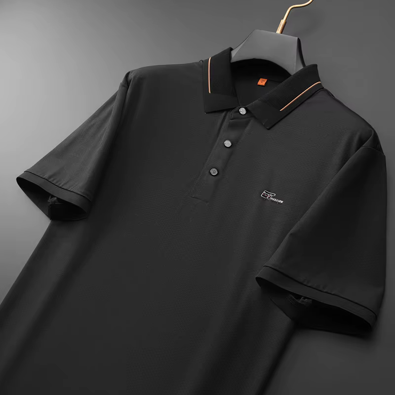 Polo de luxe à manches courtes pour hommes