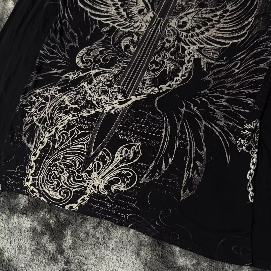 Sweat-shirt gothique noir pour hommes