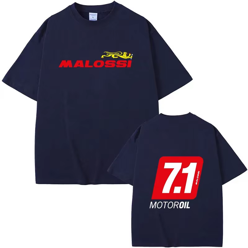 Malossi thème t-shrit hommes femmes à manches courtes imprimé unisexe Streetwear Style Hip Hop été mode Hip Hop hauts vêtements mâle