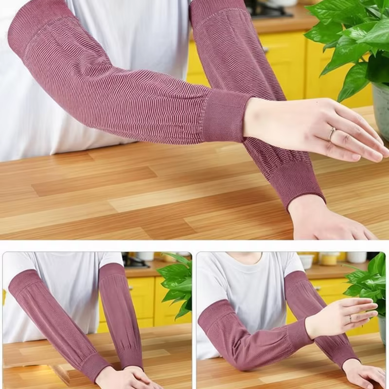 Manchons de protection anti-salissures et anti-huile avec poignets élastiques pour le jardinage
