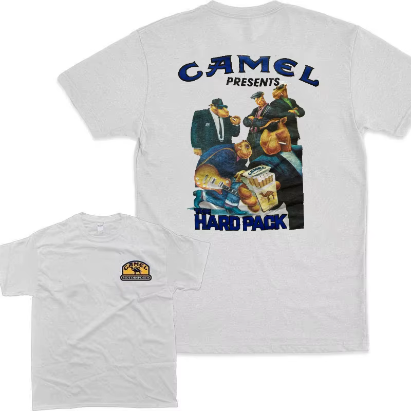 T-shirt Rétro Cigarettes Camel en Coton Vintage
