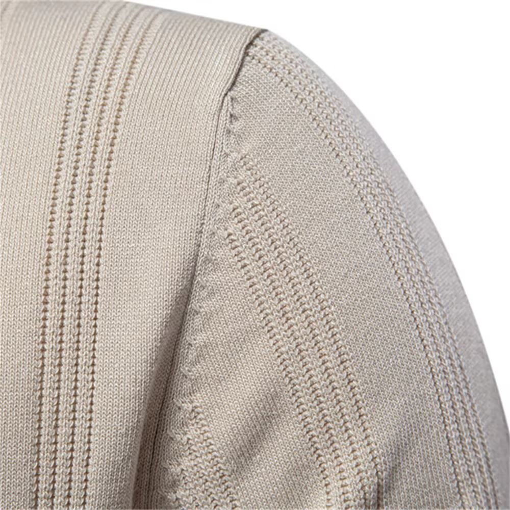 Polo texturé en tricot pour hommes