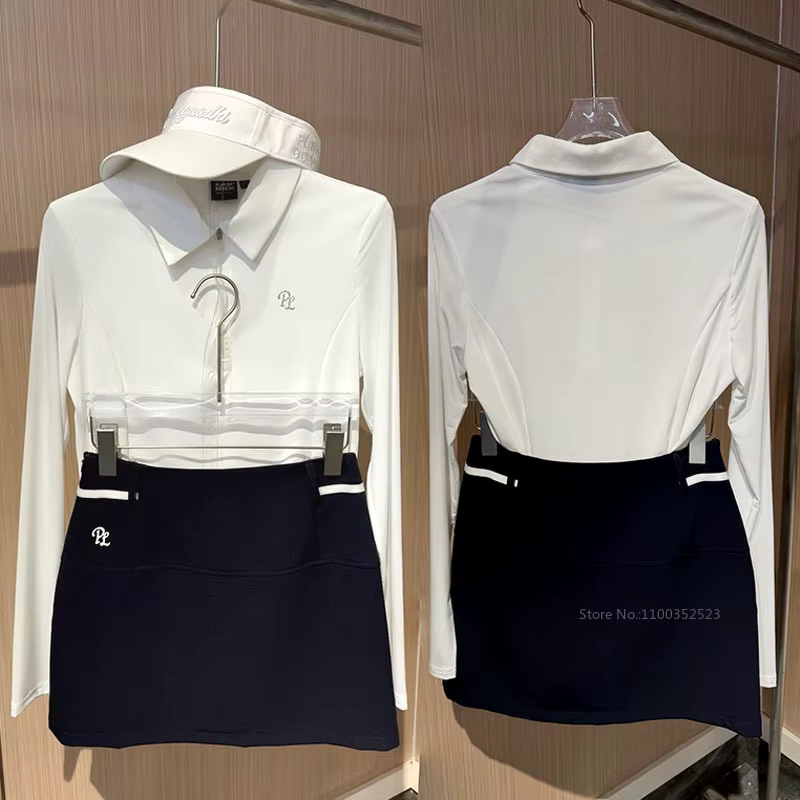 PL Polo de golf pour femme à col