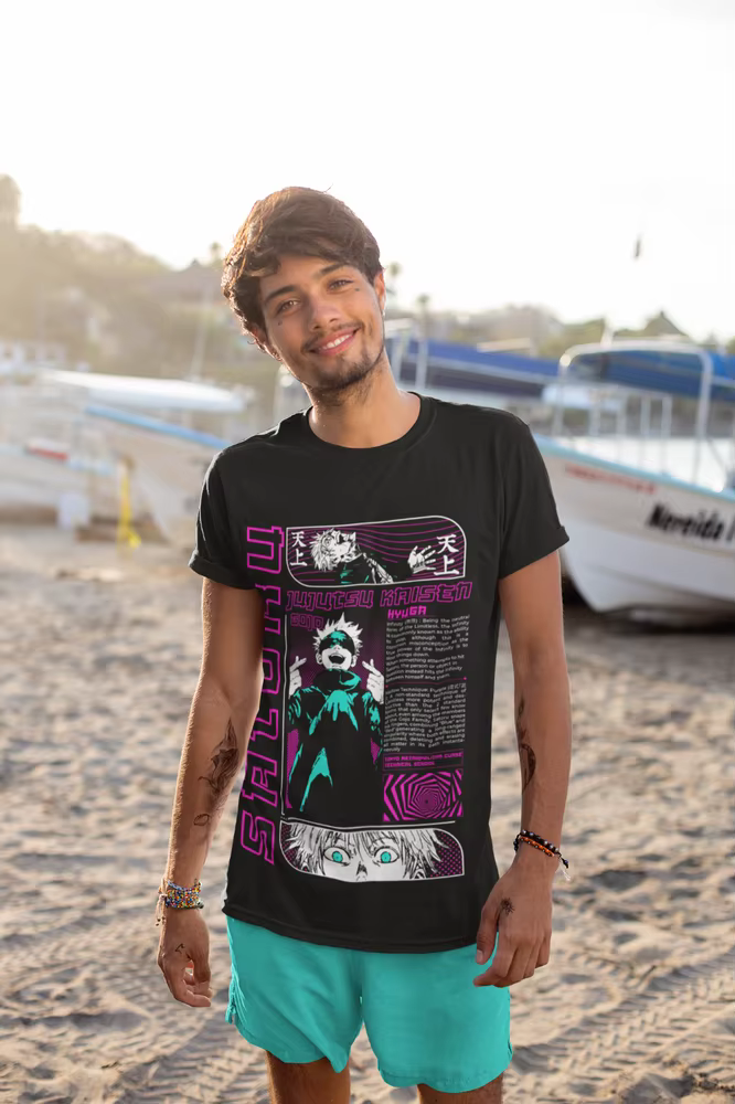 T-shirt Gojo Satoru, Jujutsu Kaimmense