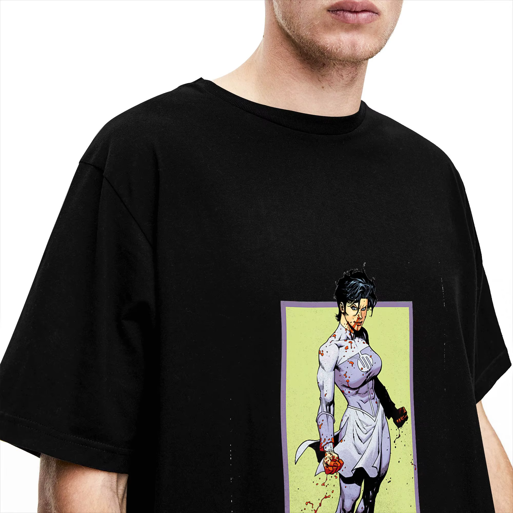 T-shirt Invincibles Anissa en coton pour hommes