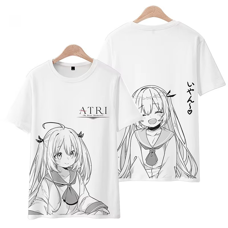 ATRI mes cher Moments jeu japonais AnimeT-Shirts hommes femmes t-shirt à manches courtes chemise de grande taille hauts