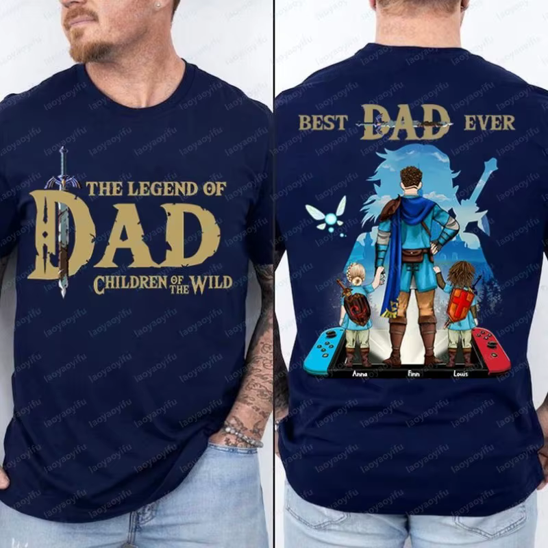 T-shirt personnalisé Legend of Dad Children of The Wild