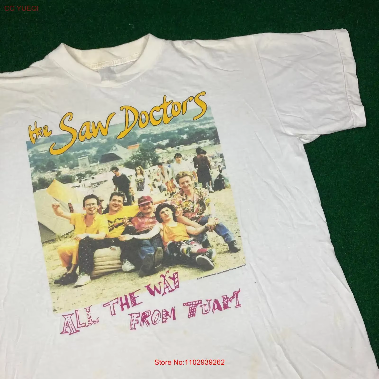 T-shirt vintage The Saw Doctors Band pour hommes