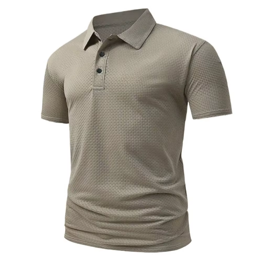 Polo Jacquard Homme – T-shirt d'été respirant