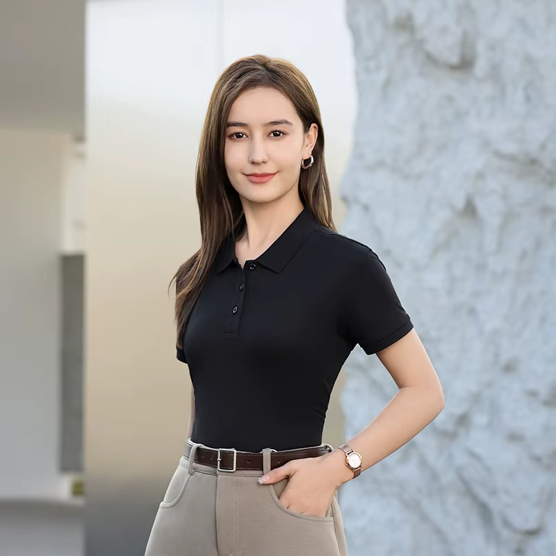 Chemises polo solides pour femmes 2026 NOUVEAU