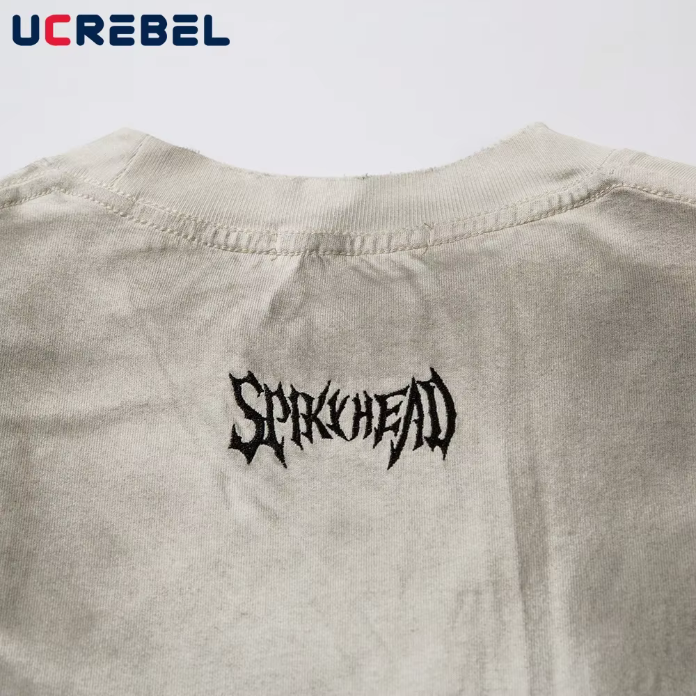 T-shirt à Manches Courtes et Col Ras du Cou pour Homme