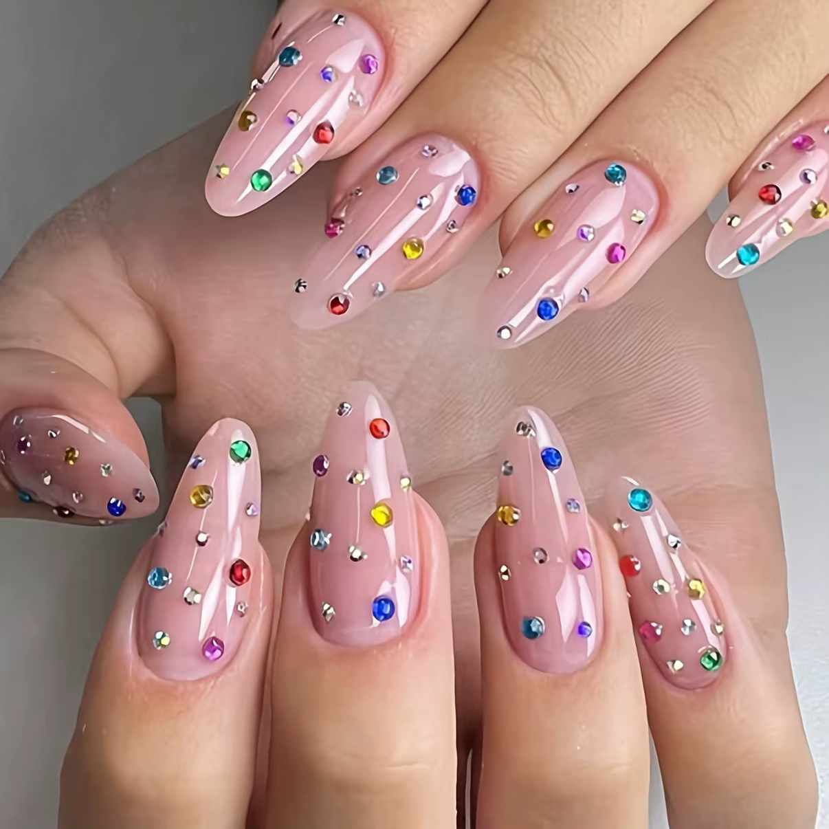12 grilles de strass en cristal scintillant pour Nail Art