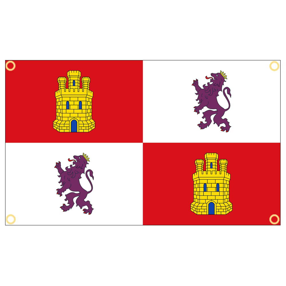Drapeau emblématique de la Castille et León