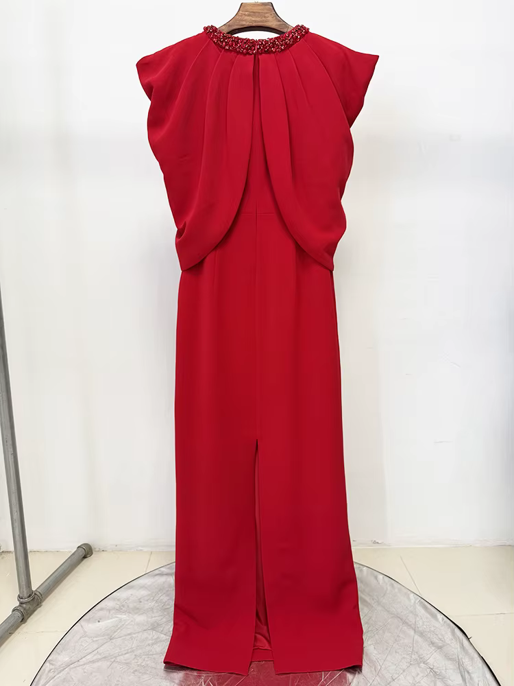 DEAT Robe de Soirée Élégante pour Femme