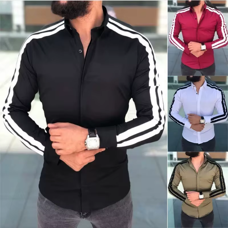 Chemise Slim Fit à manches longues pour hommes