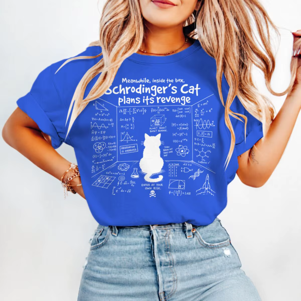 T-shirts Schrodinger’s Cat Plans pour femmes et hommes