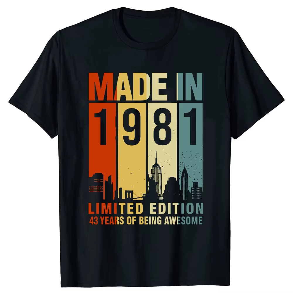 T-shirt à Manches Courtes en Coton pour Homme