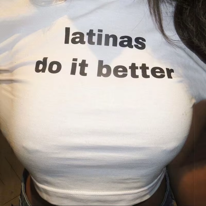 Latinas font mieux T-shirt imprimé mignon femmes à manches courtes culture hauts Harajuku Goth bébé t-shirts rétro