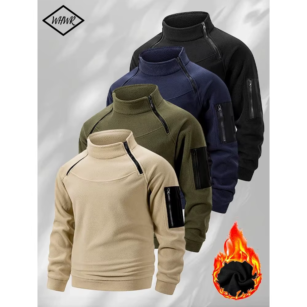 Pull tactique polaire pour hommes