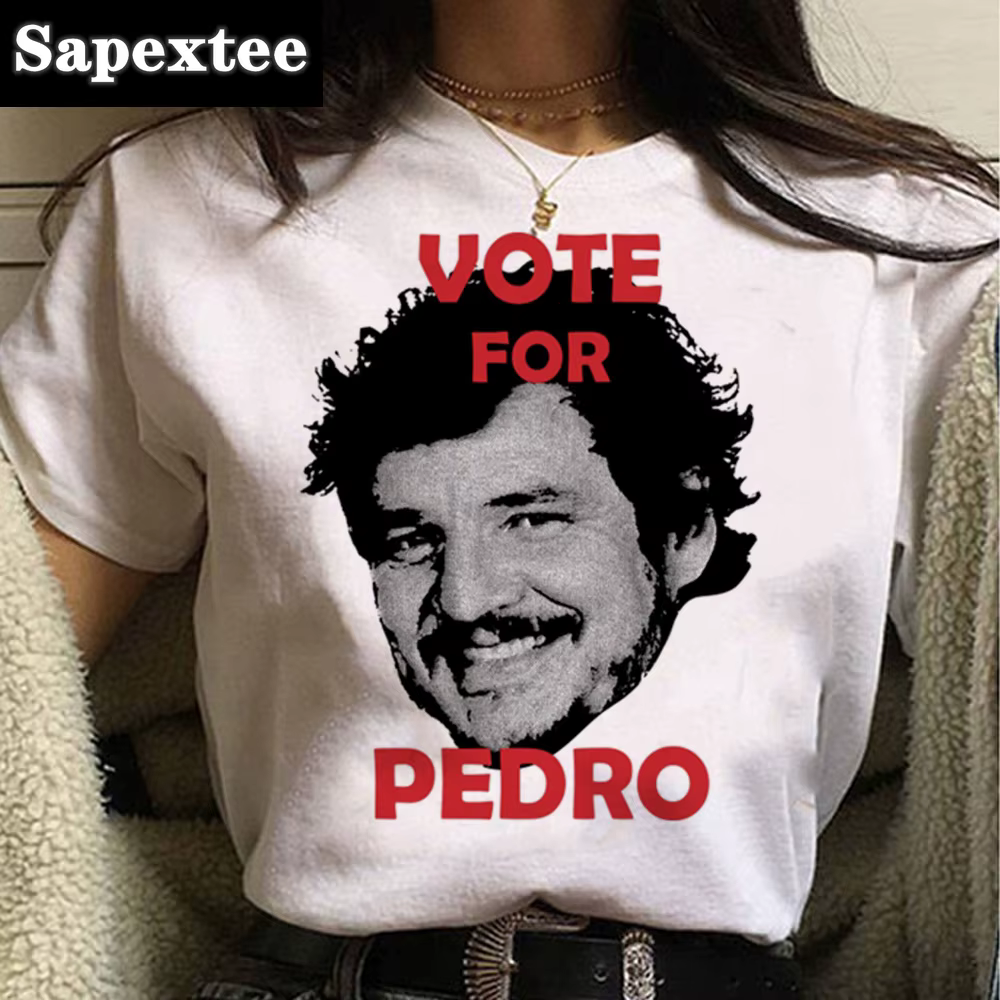 Pedro Pascal t-shirts femmes Y2K haut femme harajuku années 2000 vêtements
