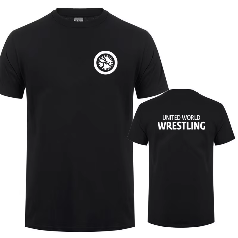 United World Wrestling UWW hommes T-shirt drôle Cool été nouveau coton à manches courtes t-shirts col rond