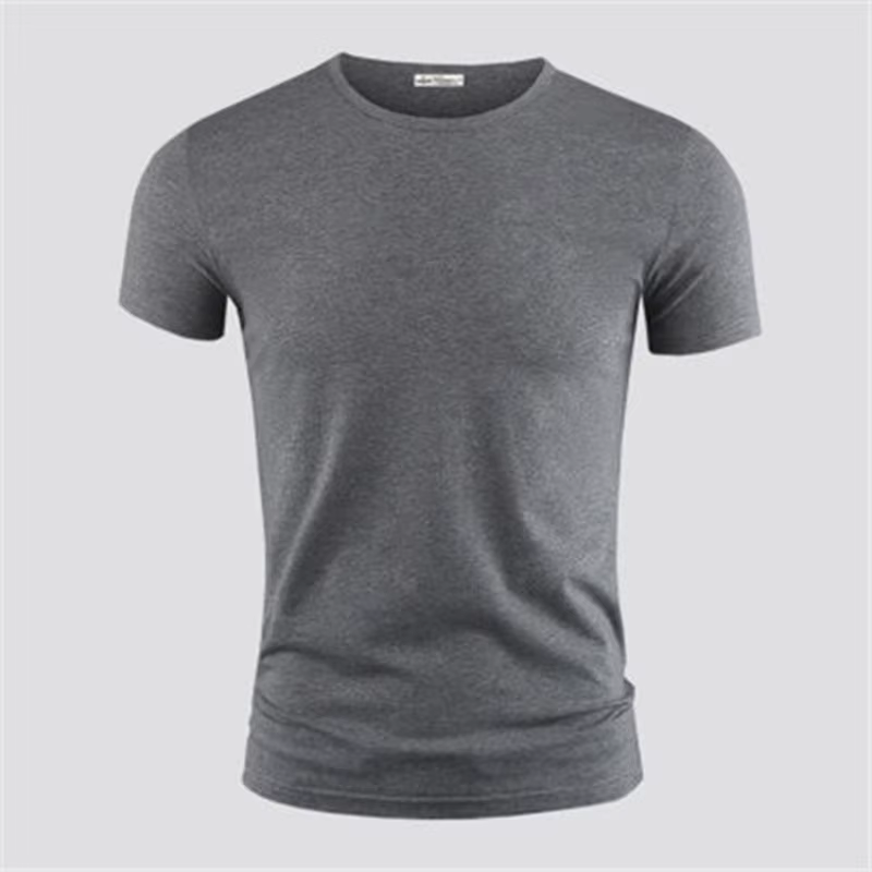 2026 hommes T-Shirt couleur Pure col en V à manches courtes hauts T-Shirts