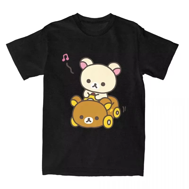 T-shirt à manches courtes et col rond pour hommes et femmes, avec voiture, Style Hip-hop, Streetwear d'été à manches courtes pour femmes