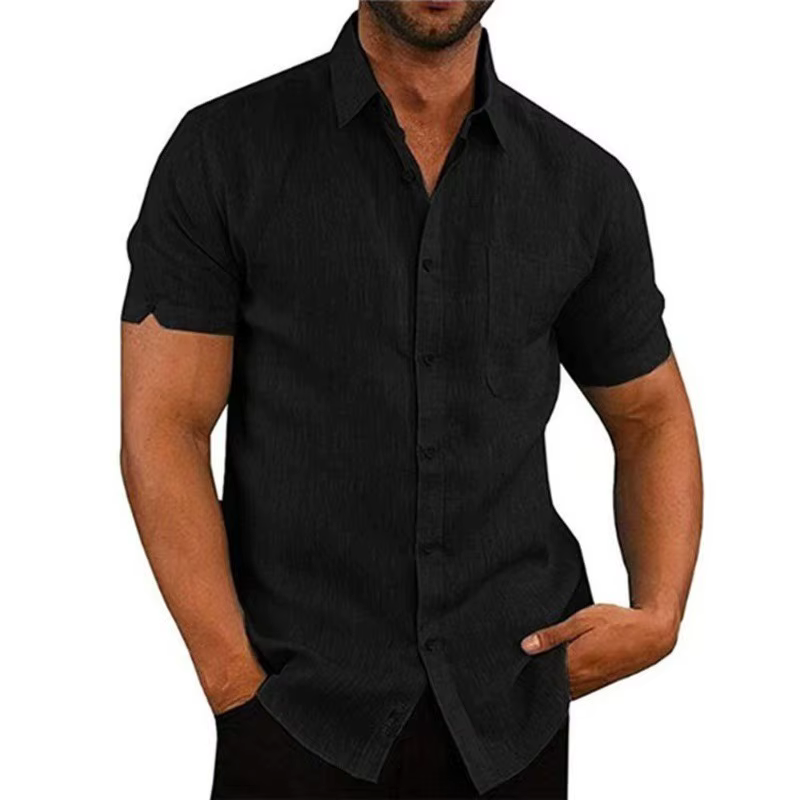 Chemise d'été à col Polo pour hommes