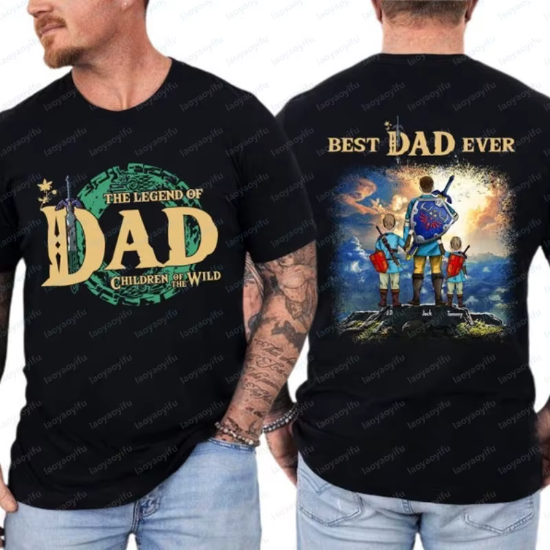 T-shirt personnalisé Legend of Dad Children of The Wild